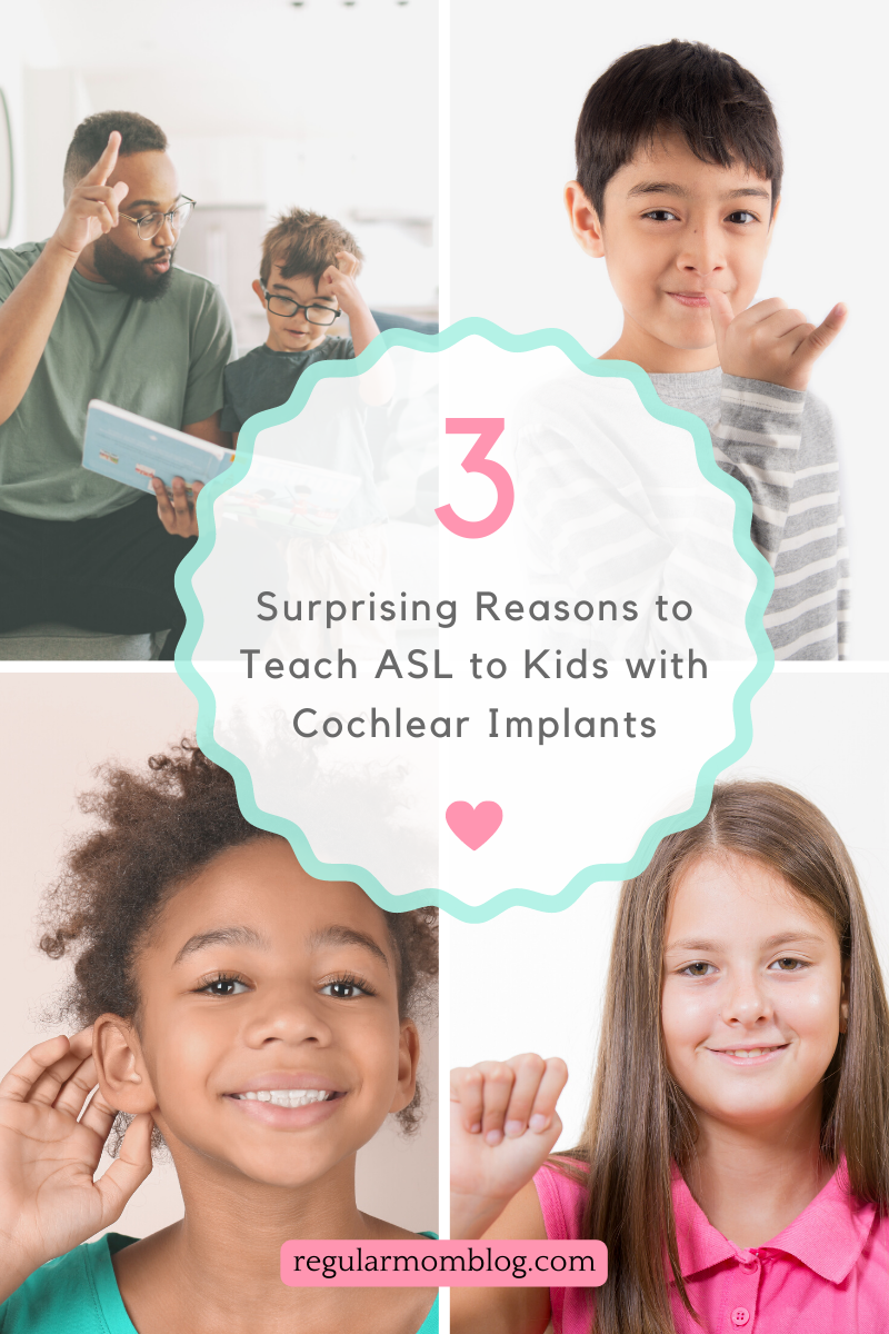 Why should my child learn Sign Language if they can hear with cochlear implants? This is a common question from parents, and even a hot debate in Facebook groups. However, there are some practical benefits of sign language that might surprise you. In this post we are going to talk about the reasons why you might consider teaching sign language to your child with cochlear implants.