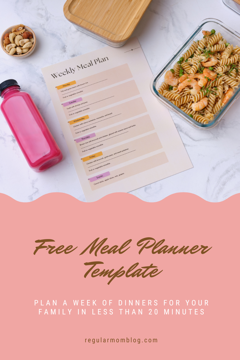 Do you want to organize your dinner routine? You need these steps to meal planning in 20 minutes for the whole week!