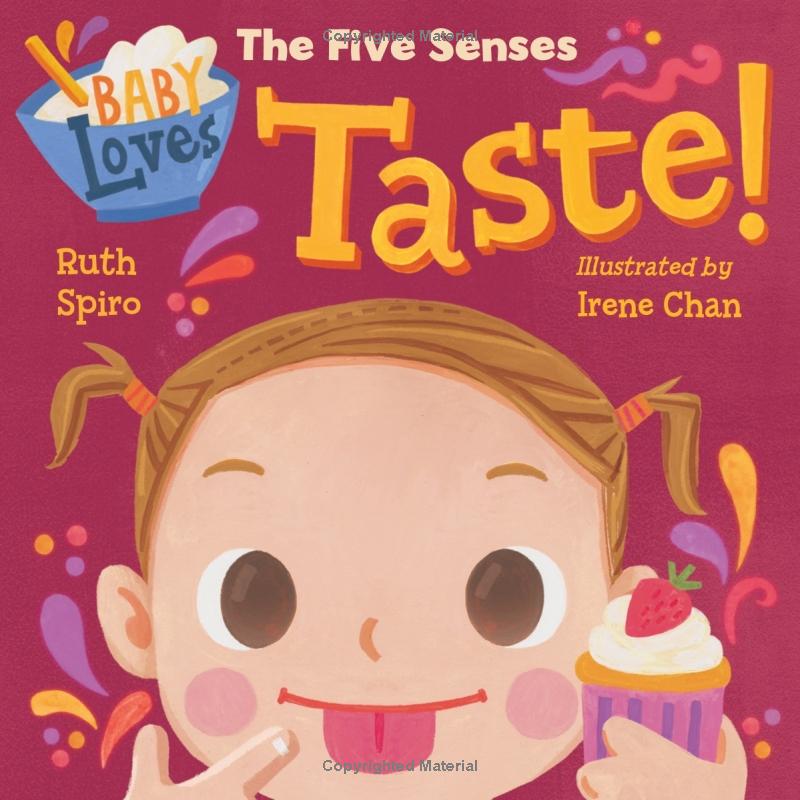 a book graphic from amazon about taste sensory for babies